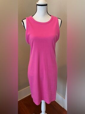 a new day Hot Pink Ribbed Sleeveless Tank Dress